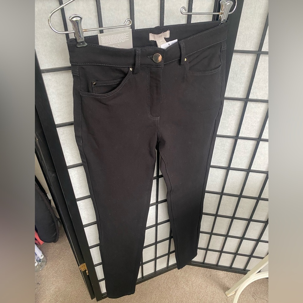 H&M Black Skinny Jeans Stretch Denim